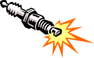 Vector Illustration Of Spark Plug Ignition System To - Spark Plug Vector Png, Transparent Png PNG with transparent background