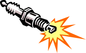 Spark Plug Ignition Graphic PNG Image