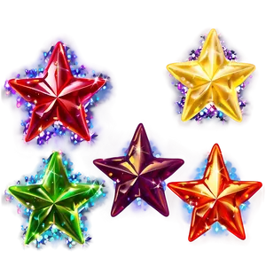 Sparkle Stars In Different Colors Png 06252024 PNG Image