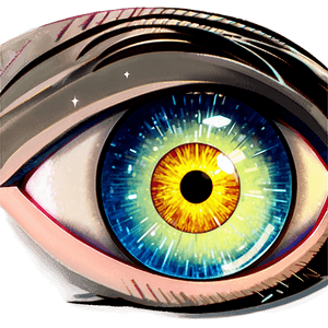 Sparkling Anime Eyes PNG ikh36 PNG