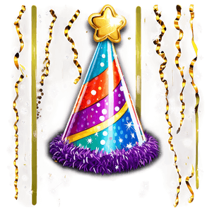 Sparkling Birthday Hat PNG qsj PNG