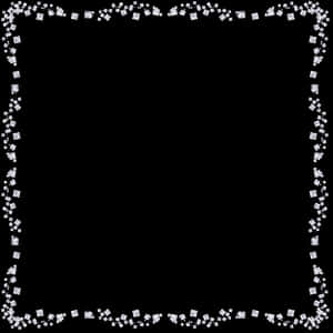 Sparkling Black Glitter Frame PNG image with transparent background