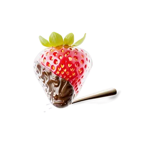 Sparkling Chocolate Strawberry Png Aks6 PNG Image