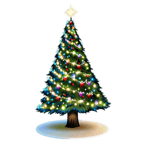 Sparkling Christmas Tree PNG 76 PNG image with transparent background