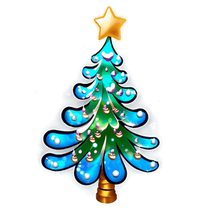Sparkling Christmas Tree PNG rcx99 PNG image with transparent background