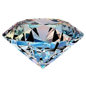 Sparkling Cut Diamond Graphic PNG Image