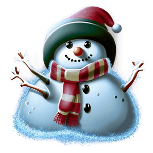 Sparkling December Snowman PNG 35 PNG image with transparent background