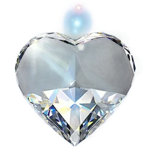 Sparkling Diamond Heart Png Edx PNG Image