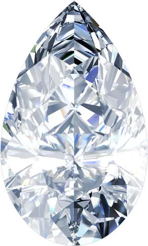 Sparkling Diamond Tear Drop PNG Image