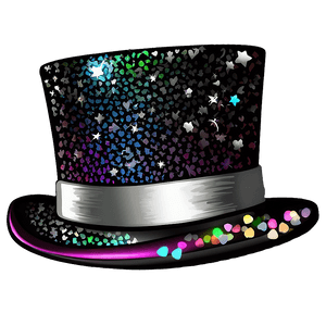 Sparkling Glitter Top Hat PNG 78 PNG