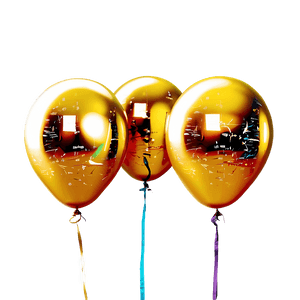 Sparkling Gold Balloon PNG bqv98 PNG