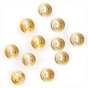 Sparkling Gold Coin PNG dec PNG image with transparent background