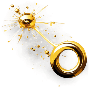 Sparkling Gold Ink Splash PNG qap PNG