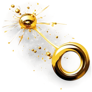 Sparkling Gold Ink Splash Png Qap PNG Image