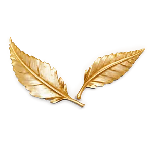 Sparkling Gold Leaves Overlay Png 15 PNG Image