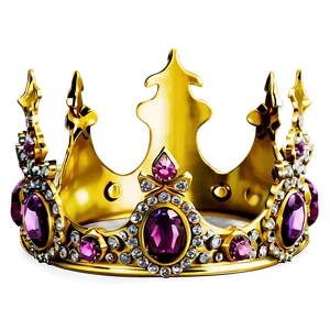 Sparkling Golden Crown Png Xhx PNG Image