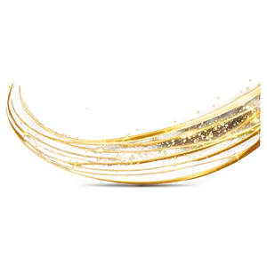 Sparkling Golden Line Wave Png Nki PNG Image