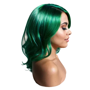 Sparkling Green Hair Glitter Png 72 PNG Image