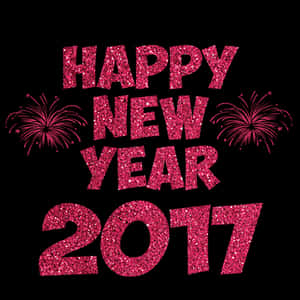 Sparkling New Year2017 PNG with transparent background