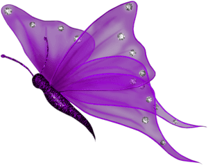 Sparkling Purple Butterfly PNG image with transparent background
