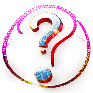 Sparkling Question Mark PNG lbq PNG image with transparent background
