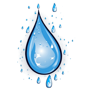 Sparkling Raindrop PNG 24 PNG