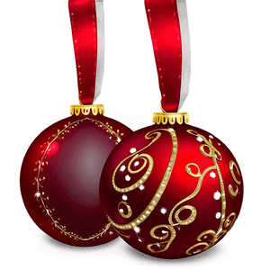 Sparkling Red Ornament PNG foi PNG