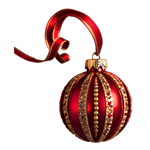 Sparkling Red Ornament PNG jan PNG
