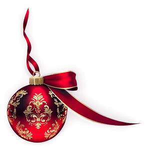 Sparkling Red Ornament PNG rtm PNG