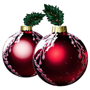 Sparkling Red Ornament PNG yvo37 PNG
