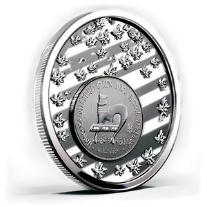 Sparkling Silver Coin Drawing Png Vck PNG Image