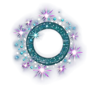 Sparkling Stars Circle Png Vwb67 PNG Image