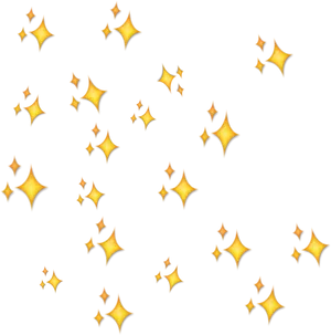 Sparkling Stars Pattern PNG Image