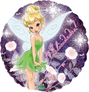 Sparkling Tinkerbell Celebration PNG Image