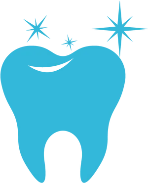 Sparkling Tooth Icon PNG Image