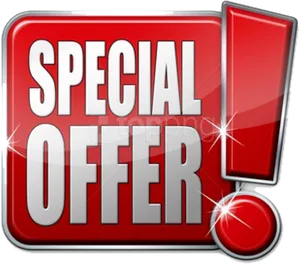 Special Offer Red Banner PNG Image