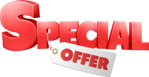 Special Offer3 D Text Tag PNG Image