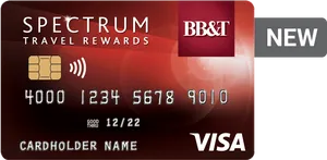 Spectrum Travel Rewards Visa Card New PNG Image