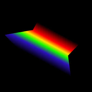 Spectrum Warp Abstract PNG image with transparent background
