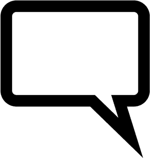 Speech Bubble Icon Black PNG