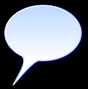 Speech Bubble Icon Blue Background PNG image with transparent background