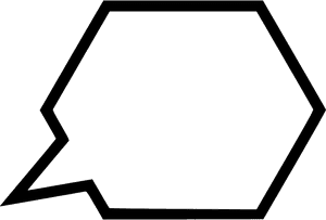 Speech Bubble Outline Graphic PNG