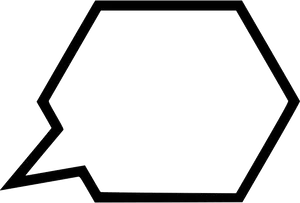 Speech Bubble Outline Graphic PNG Image