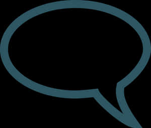 Speech Bubble Outline Graphic PNG image with transparent background