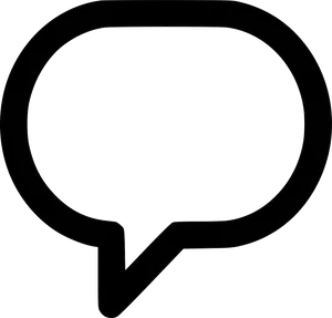 Speech Bubble Outline Graphic PNG Image