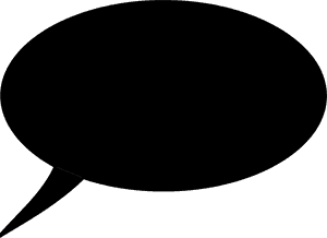 Speech Bubble, Black, No Shadow Clip Arts - Black Comment Bubble, HD Png Download PNG image with transparent background