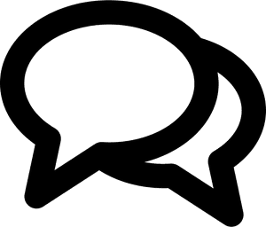 Speech Bubbles Icon PNG image with transparent background