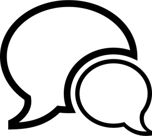 Speech Bubbles Icon PNG Image