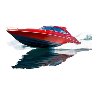 Speed Boat On Water Png Qih35 PNG Image