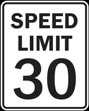 Speed Limit30 Sign PNG